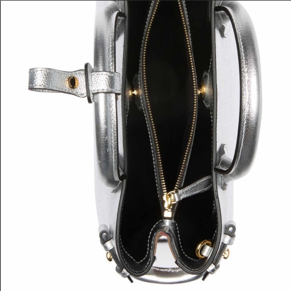 Burberry medium banner bag in silver - Picture 6 of 8